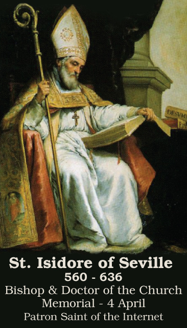 St. Isidore of Seville Prayer Card